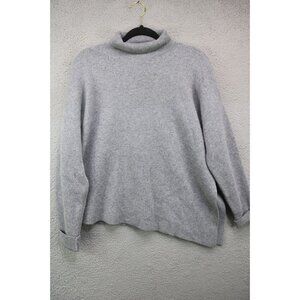 Nap Lounge Long Sleeve Asymmetrical Hem Sweater-100% Wool-Size One Size-Slit